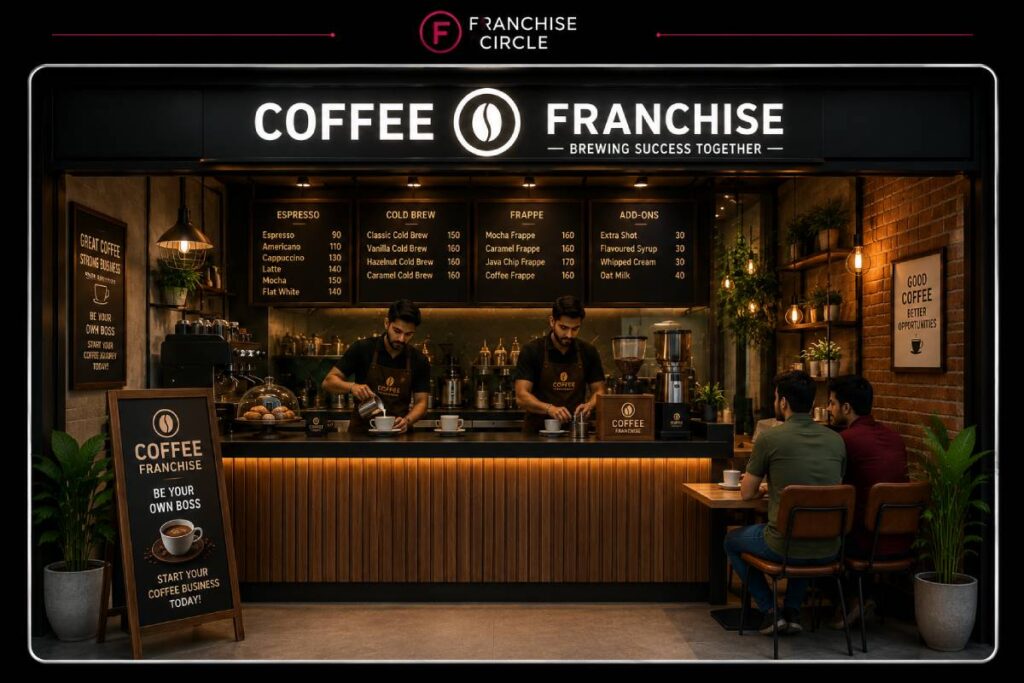 Coffee franchise business opportunities in India 2026